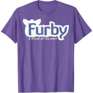 imageFurby A Mind Of Its Own Retro Bold Logo TShirtPurple Heather
