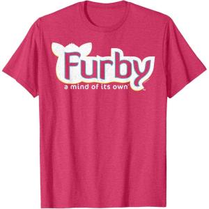 imageFurby A Mind Of Its Own Retro Bold Logo TShirtRed Heather