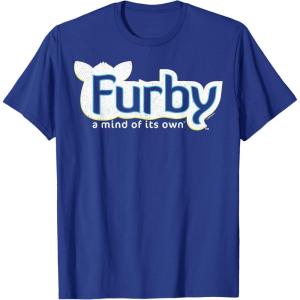 imageFurby A Mind Of Its Own Retro Bold Logo TShirtRoyal Blue