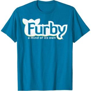 imageFurby A Mind Of Its Own Retro Bold Logo TShirtSapphire Blue