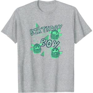 imageFurby Birthday Boy Scribble Lyrics Crazy Furbies Portrait TShirtHeather Grey