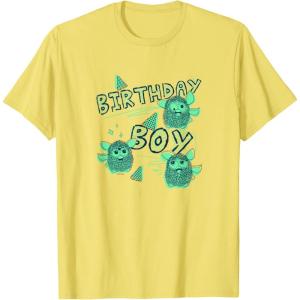 imageFurby Birthday Boy Scribble Lyrics Crazy Furbies Portrait TShirtLemon Yellow
