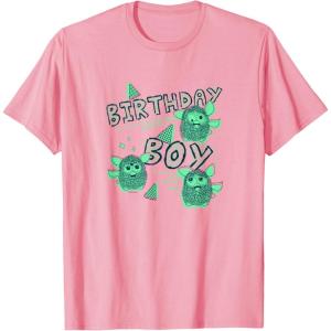 imageFurby Birthday Boy Scribble Lyrics Crazy Furbies Portrait TShirtPink