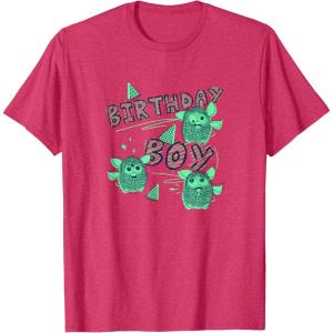imageFurby Birthday Boy Scribble Lyrics Crazy Furbies Portrait TShirtRed Heather