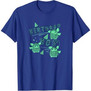 imageFurby Birthday Boy Scribble Lyrics Crazy Furbies Portrait TShirtRoyal Blue