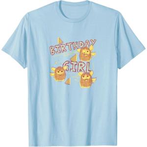 imageFurby Birthday Girl Scribble Lyrics Crazy Furbies Portrait TShirtBaby Blue