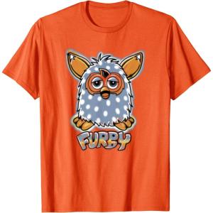 imageFurby Boom Classic Toy Polka Dot Pattern Portrait TShirtOrange