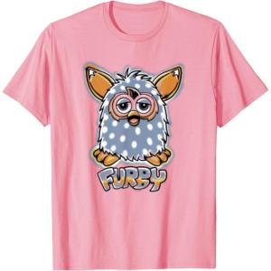 imageFurby Boom Classic Toy Polka Dot Pattern Portrait TShirtPink