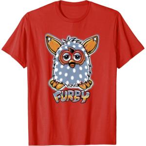 imageFurby Boom Classic Toy Polka Dot Pattern Portrait TShirtRed