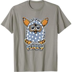 imageFurby Boom Classic Toy Polka Dot Pattern Portrait TShirtSlate Grey