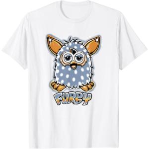 imageFurby Boom Classic Toy Polka Dot Pattern Portrait TShirtWhite
