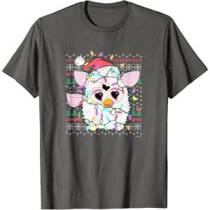 imageFurby Christmas Lights Sweater TShirtAsphalt Grey