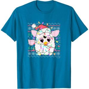 imageFurby Christmas Lights Sweater TShirtSapphire Blue