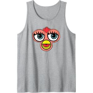 imageFurby Classic Toy Big Sassy Face Portrait Tank TopHeather Grey