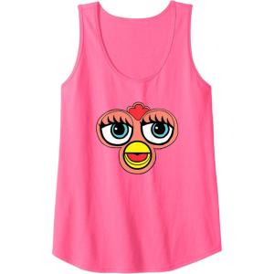 imageFurby Classic Toy Big Sassy Face Portrait Tank TopNeon Pink