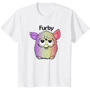 imageFurby Classic Toy Multi Colored Vintage Portrait TShirtWhite