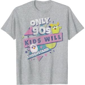 imageFurby Only 90s Kids Will Understand Retro Funky Logo TShirtHeather Grey