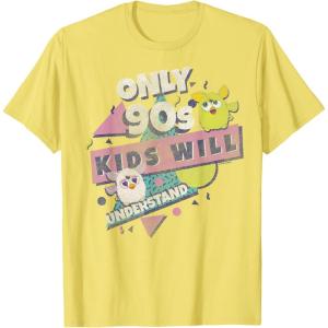 imageFurby Only 90s Kids Will Understand Retro Funky Logo TShirtLemon Yellow