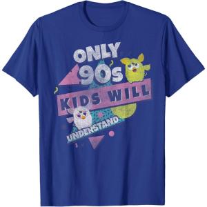 imageFurby Only 90s Kids Will Understand Retro Funky Logo TShirtRoyal Blue