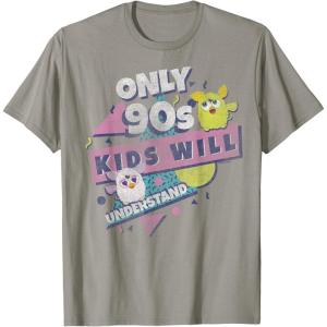 imageFurby Only 90s Kids Will Understand Retro Funky Logo TShirtSlate Grey