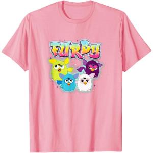 imageFurby Vintage Neon Rainbow Graffiti Style Group Poster TShirtPink