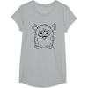 imageFurby Classic Toy Outline Vintage Smiling Portrait TShirtHeather Grey