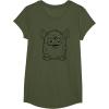 imageFurby Classic Toy Outline Vintage Smiling Portrait TShirtOlive Green