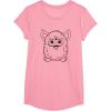 imageFurby Classic Toy Outline Vintage Smiling Portrait TShirtPink