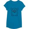 imageFurby Classic Toy Outline Vintage Smiling Portrait TShirtSapphire Blue