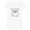 imageFurby Classic Toy Outline Vintage Smiling Portrait TShirtWhite