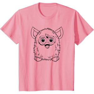 imageFurby Classic Toy Outline Vintage Smiling Portrait TShirtPink