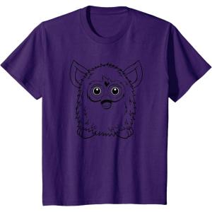 imageFurby Classic Toy Outline Vintage Smiling Portrait TShirtPurple