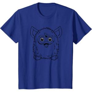 imageFurby Classic Toy Outline Vintage Smiling Portrait TShirtRoyal Blue