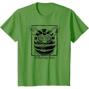 imageKids Furby Classic KahtohLoo Hypnotizing Eyes Vintage Portrait TShirtGrass Green