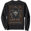 imageFurby Halloween Celestial Tarot Card Trouble Maker Outline SweatshirtBlack