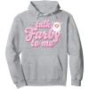 imageFurby Valentines Day Talk Furby To Me Cute Hearts Logo Pullover HoodieHeather Grey