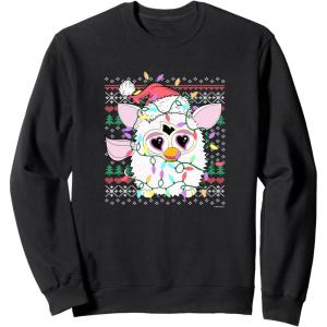 imageFurby Christmas Lights Sweater SweatshirtBlack