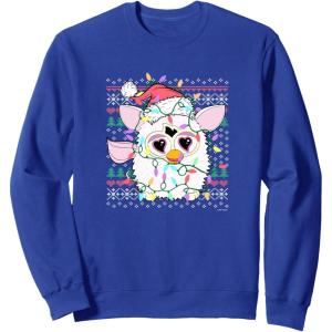 imageFurby Christmas Lights Sweater SweatshirtRoyal Blue