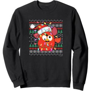 imageFurby Christmas Ugly Sweater SweatshirtBlack