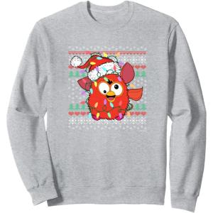 imageFurby Christmas Ugly Sweater SweatshirtHeather Grey