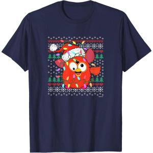 imageFurby Christmas Ugly Sweater TShirtNavy Blue