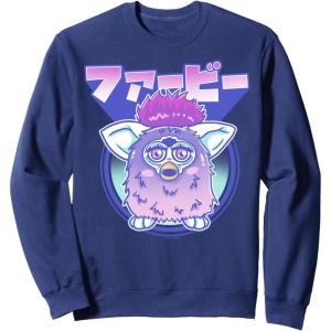 imageFurby Retro Pink Circle Kanji Portrait SweatshirtNavy Blue