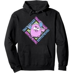 imageFurby Troublemaker Retro Box Up Portrait Pullover HoodieBlack