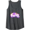 imageFurby Club Furby Colorful Gradient Musical Notes Furry Logo Tank TopDark Heather Grey