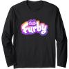 imageFurby Club Furby Colorful Gradient Furry Logo Long Sleeve TShirtBlack