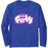 imageFurby Club Furby Colorful Gradient Furry Logo Long Sleeve TShirtRoyal Blue