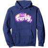 imageFurby Club Furby Colorful Gradient Musical Notes Furry Logo Pullover HoodieNavy Blue