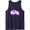 imageFurby Club Furby Colorful Gradient Musical Notes Furry Logo Tank TopNavy Blue