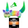imageFurby DJ Furblets CanDeeSwirl Mini Electronic Plush Toy with Funny Stretchable Sound Effects ampamp Music  Duracell 76A 15V Alkaline Batteries 4 Count BundleDJ Furblet  Duracell 76A 4Pack