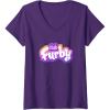 imageWomens Furby Club Furby Colorful Gradient Furry Logo VNeck TShirtPurple